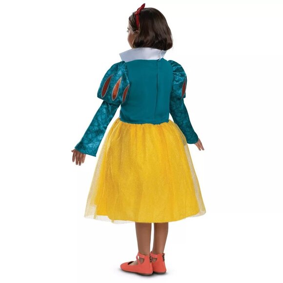 Girls Disney SNOW WHITE Deluxe Light Up Halloween Costume Dress Size Med 7/8 NWT - Picture 2 of 6